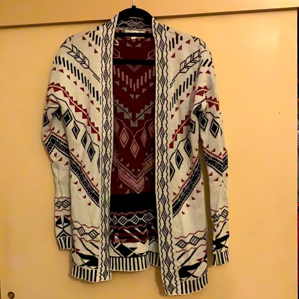 Pink Republic Cardigan Boho Print size Medium